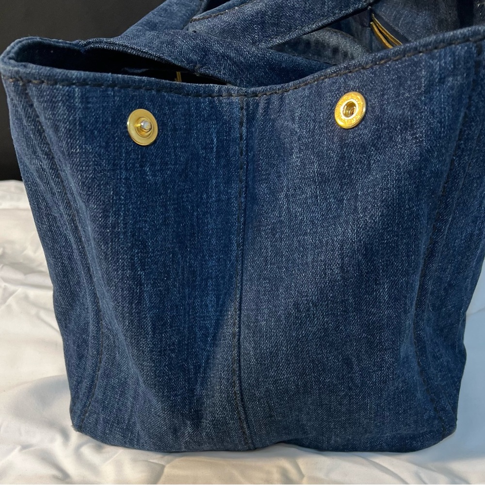 Prada Denim Tote/Shoulder Bag - Picture 5 of 12